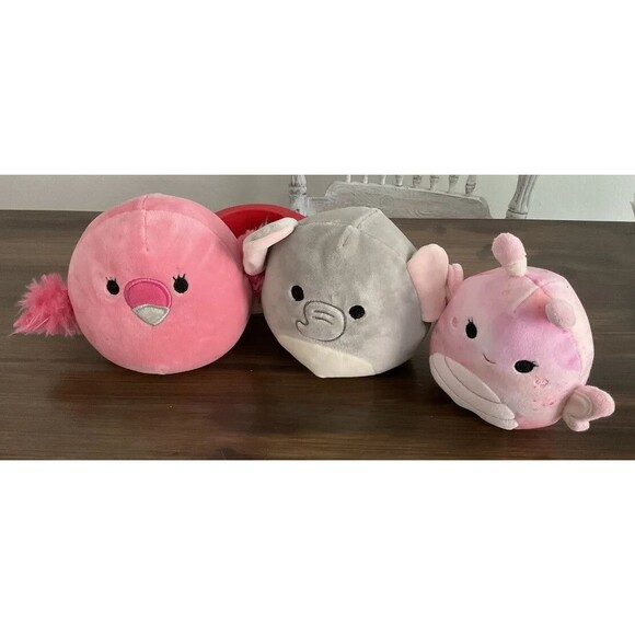 5 Inch Squishmallow (3) Prince-Pug Dog /Mila The Elephant /Eileen The Butterfly - Picture 1 of 6